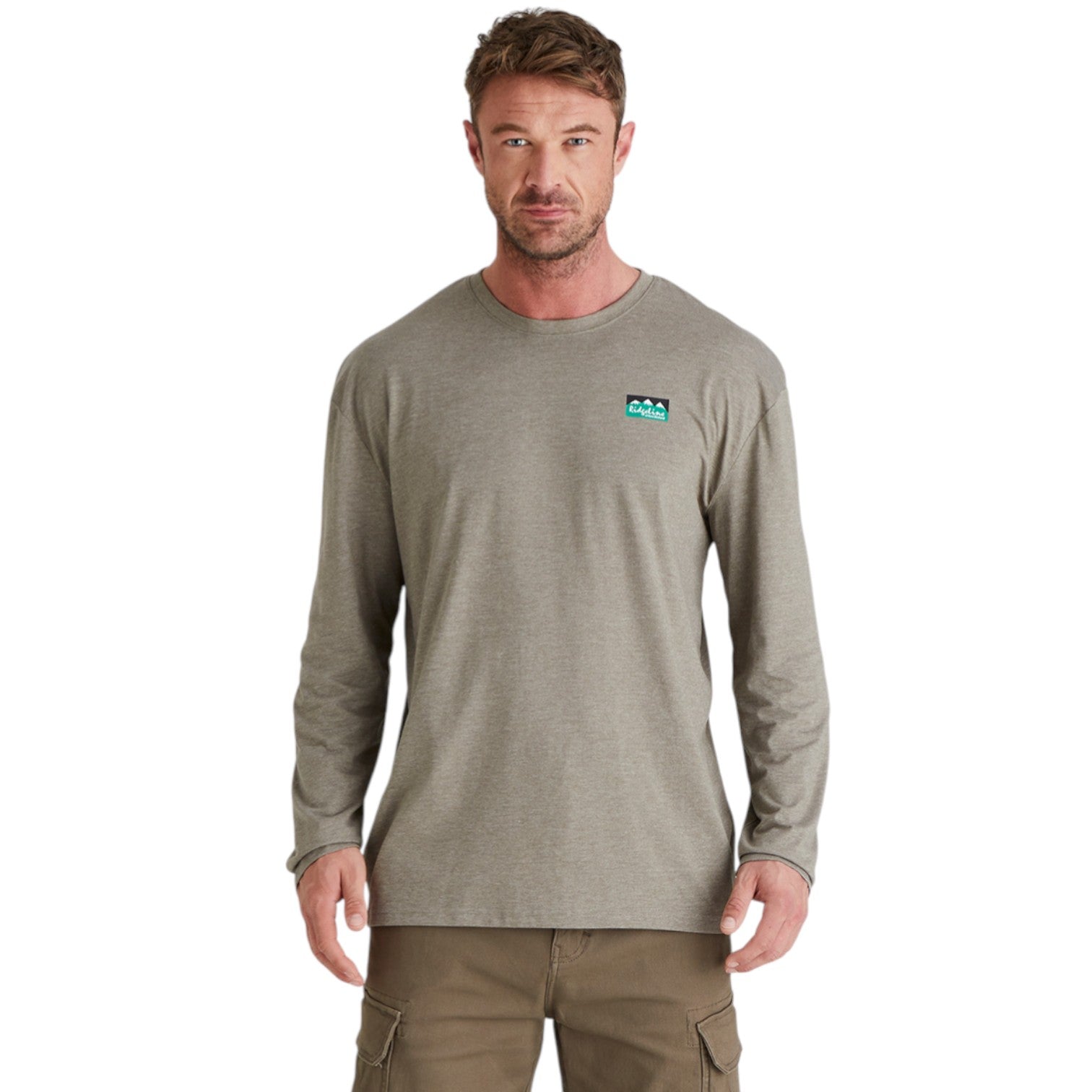 Ridgeline Men's Baseline Top Smokey Olive Marl