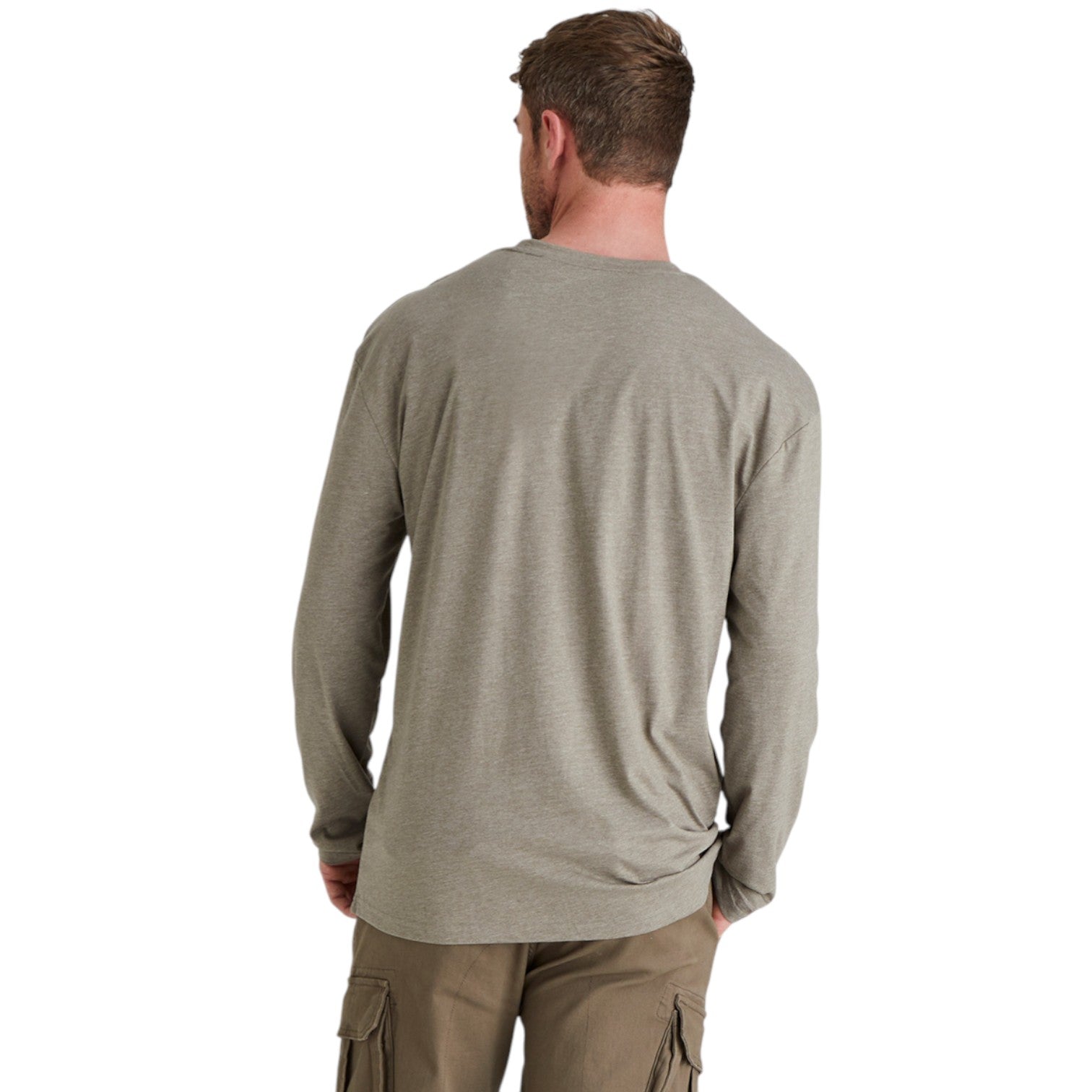 Ridgeline Men's Baseline Top Smokey Olive Marl