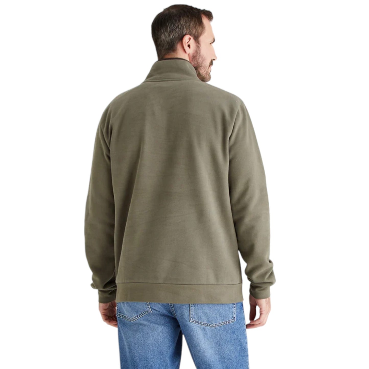 Ridgeline Brancaster 1/4 Zip Top Smokey Olive
