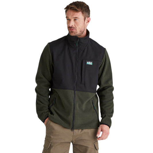 Ridgeline Men's Hybrid Jacket Deep Forest/Black