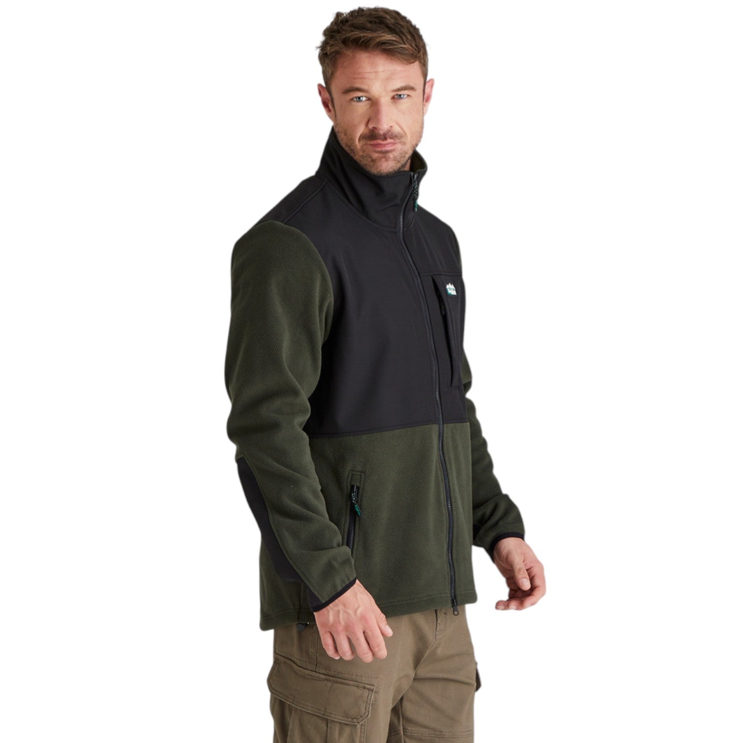 Ridgeline Men's Hybrid Jacket Deep Forest/Black