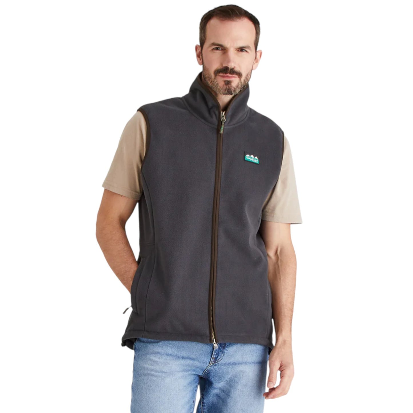 Ridgeline Men's Kodiak Fleece Gilet Shale
