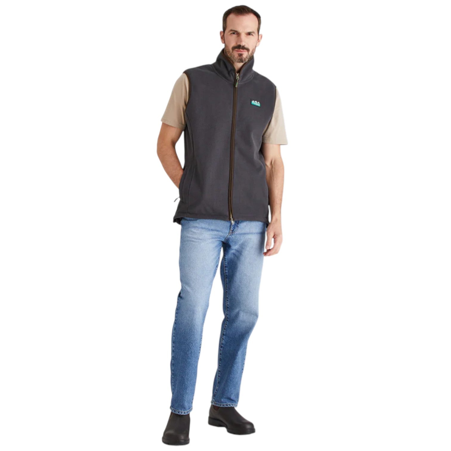 Ridgeline Men's Kodiak Fleece Gilet Shale