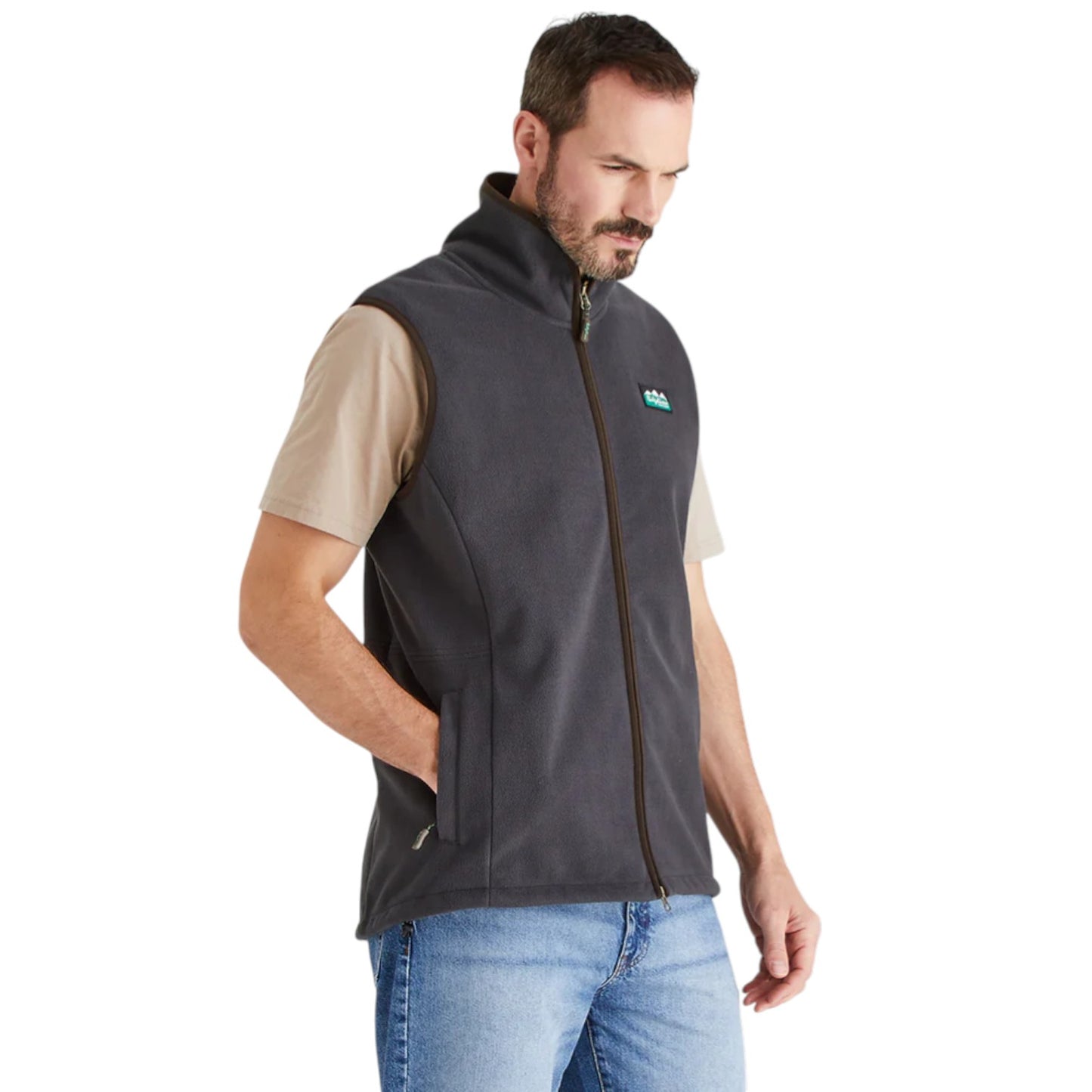 Ridgeline Men's Kodiak Fleece Gilet Shale
