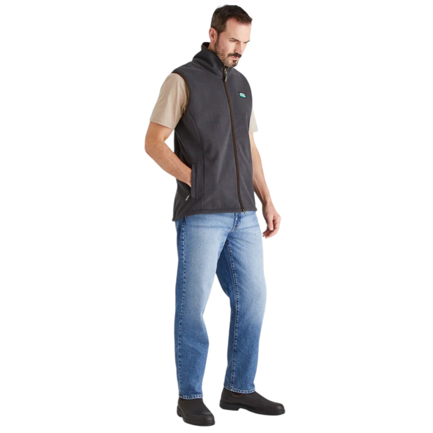 Ridgeline Men's Kodiak Fleece Gilet Shale