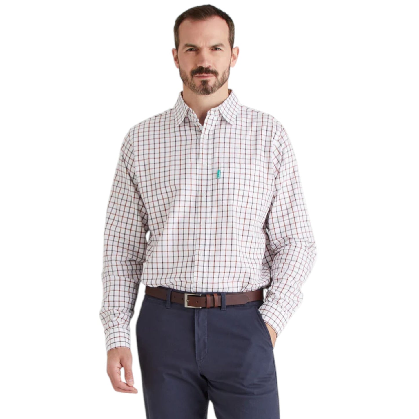 Ridgeline Men's Sedgebrook Shirt Shale/Deep Russet