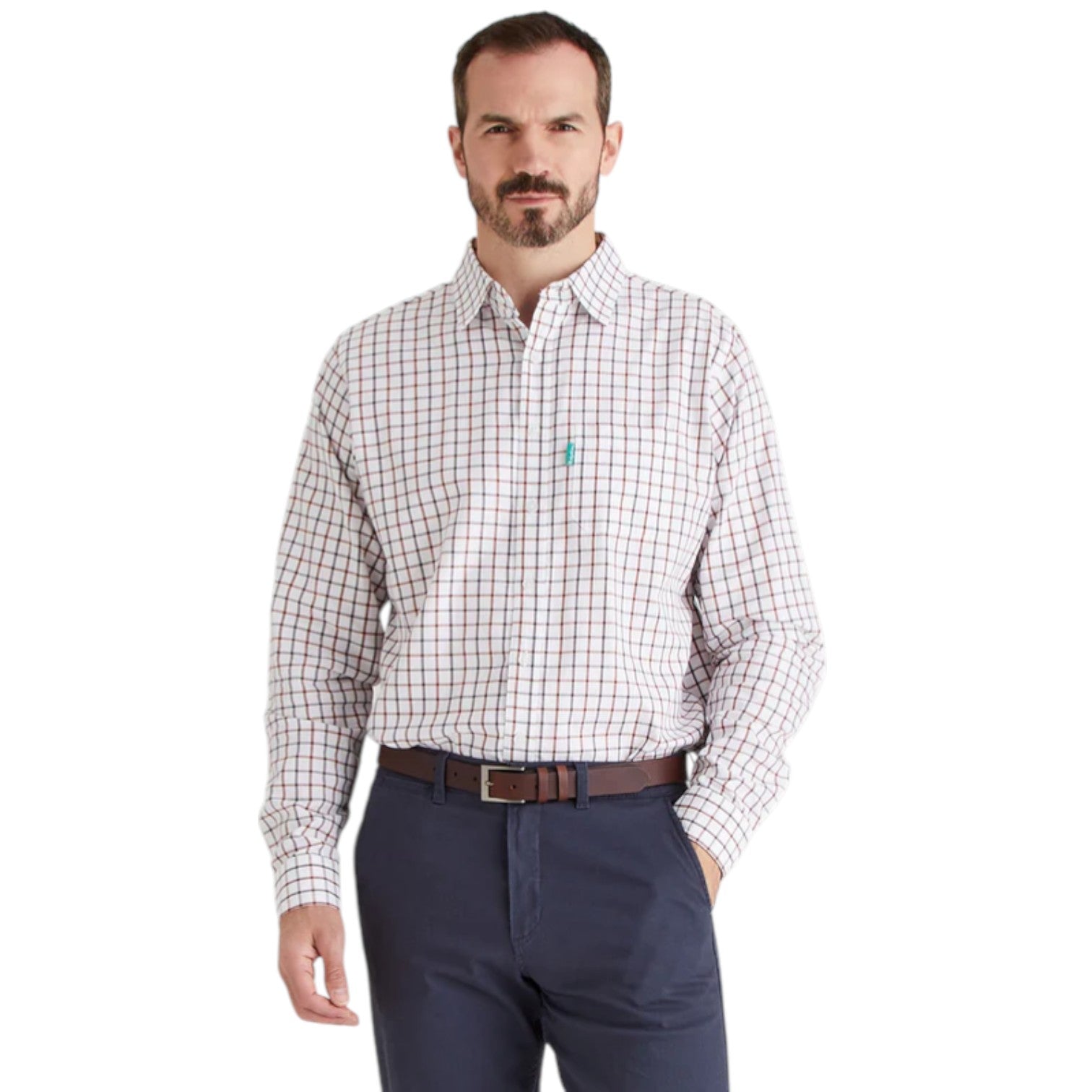 Ridgeline Men's Sedgebrook Shirt Shale/Deep Russet