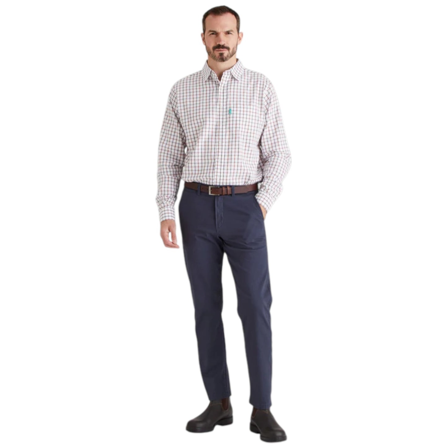 Ridgeline Men's Sedgebrook Shirt Shale/Deep Russet
