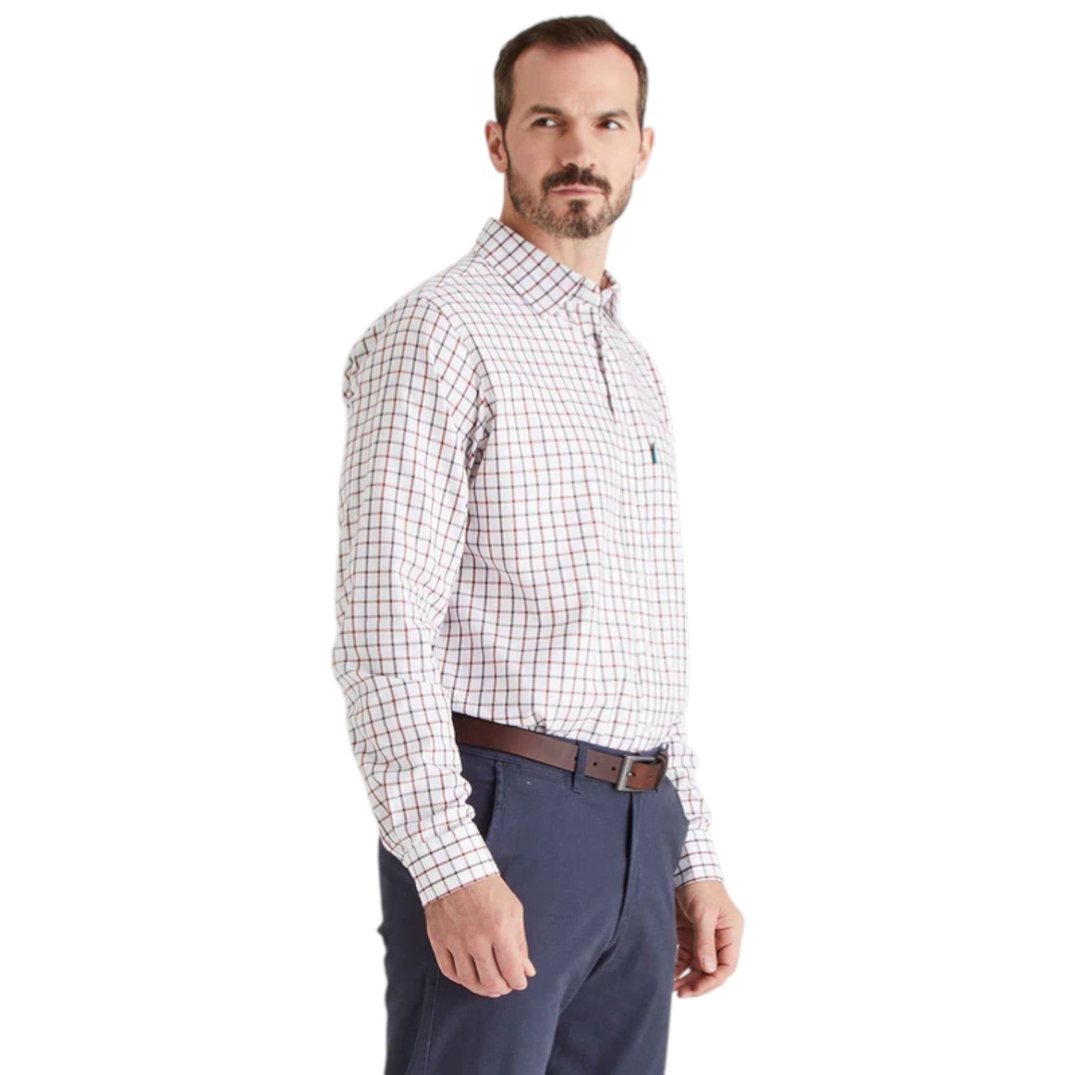 Ridgeline Men's Sedgebrook Shirt Shale/Deep Russet