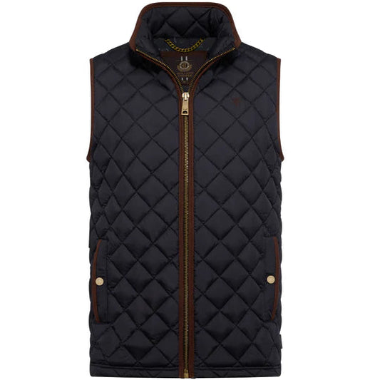 Holland Cooper Men's Country Quilted Gilet Ink Navy
