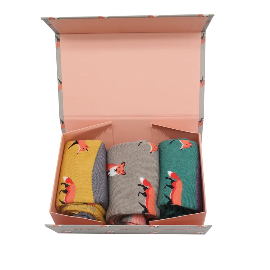 Miss Sparrow Foxes Sock Box