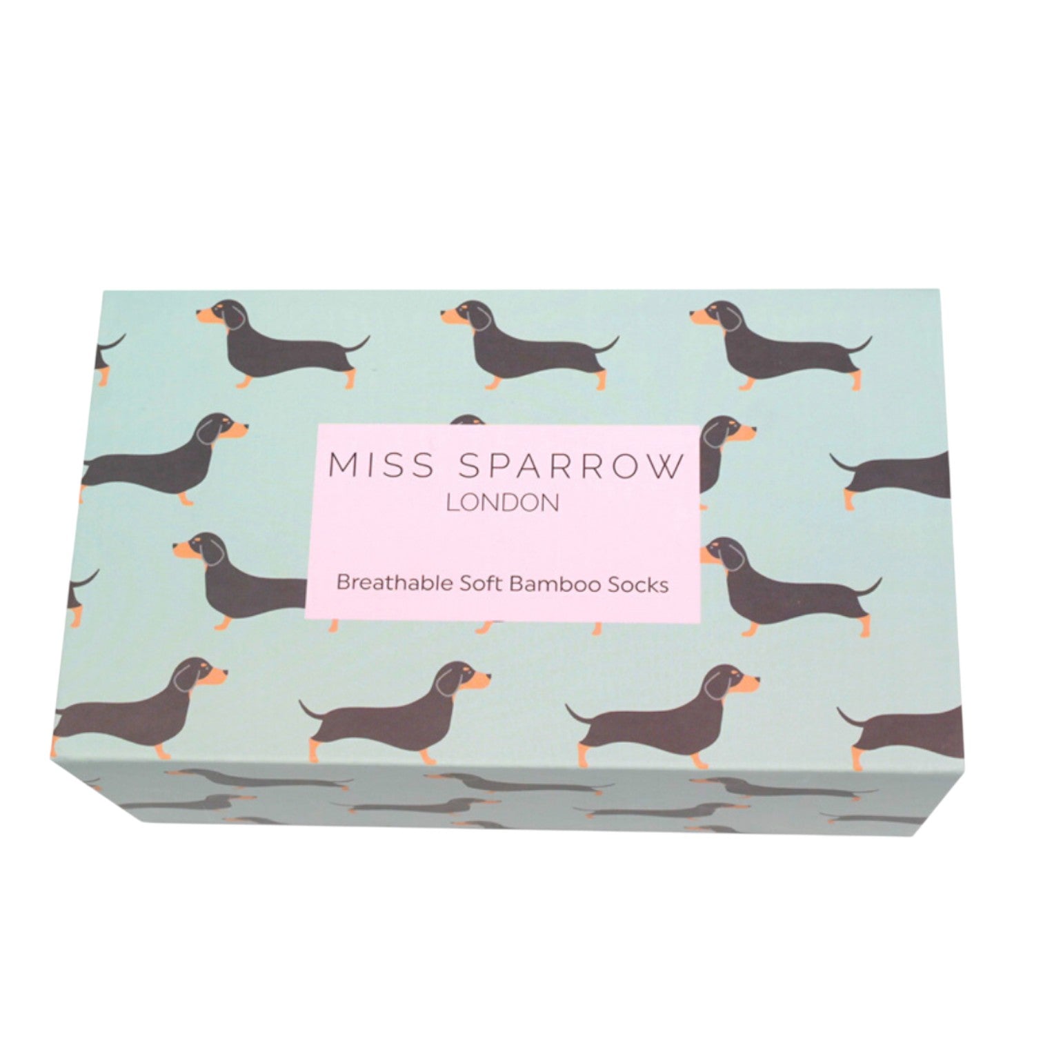 Miss Sparrow Sausage Dogs Sock Box