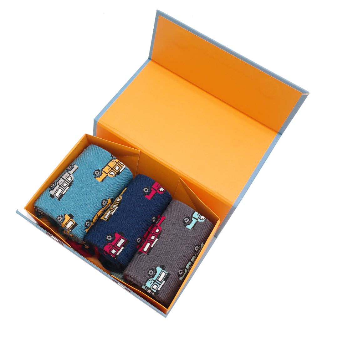 Mr Heron Jeep Socks Box