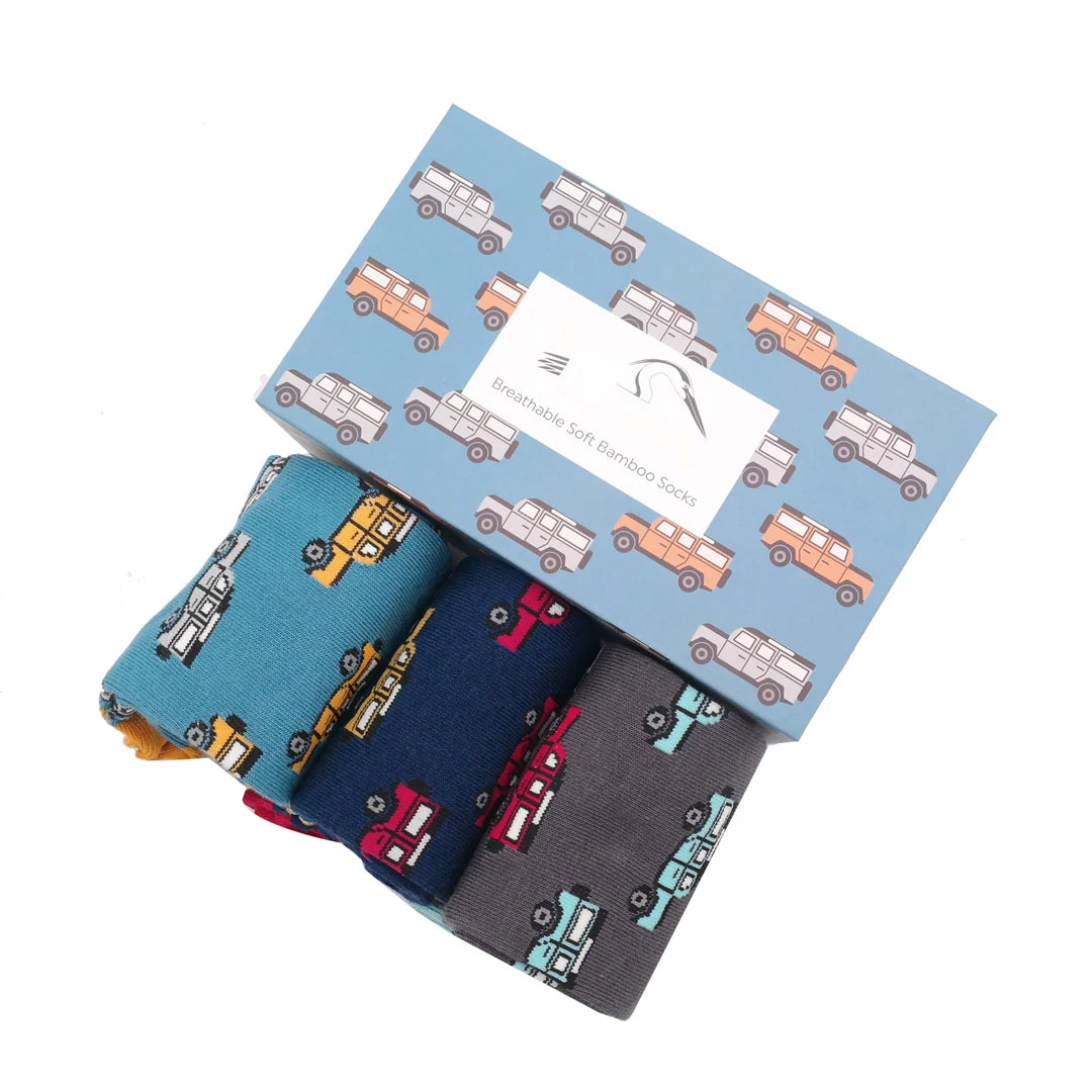 Mr Heron Jeep Socks Box