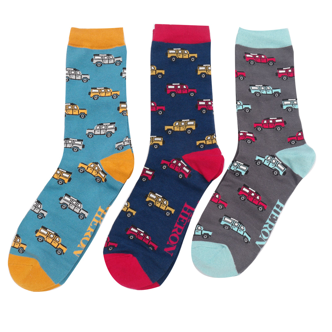 Mr Heron Jeep Socks Box