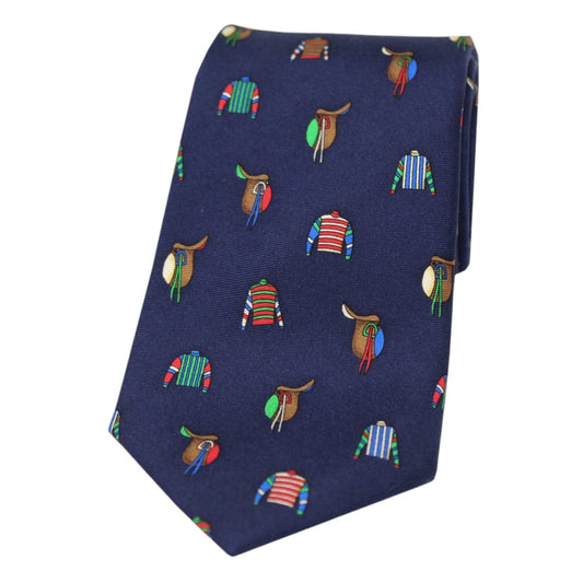 Soprano Country Tie Navy Racing Silks