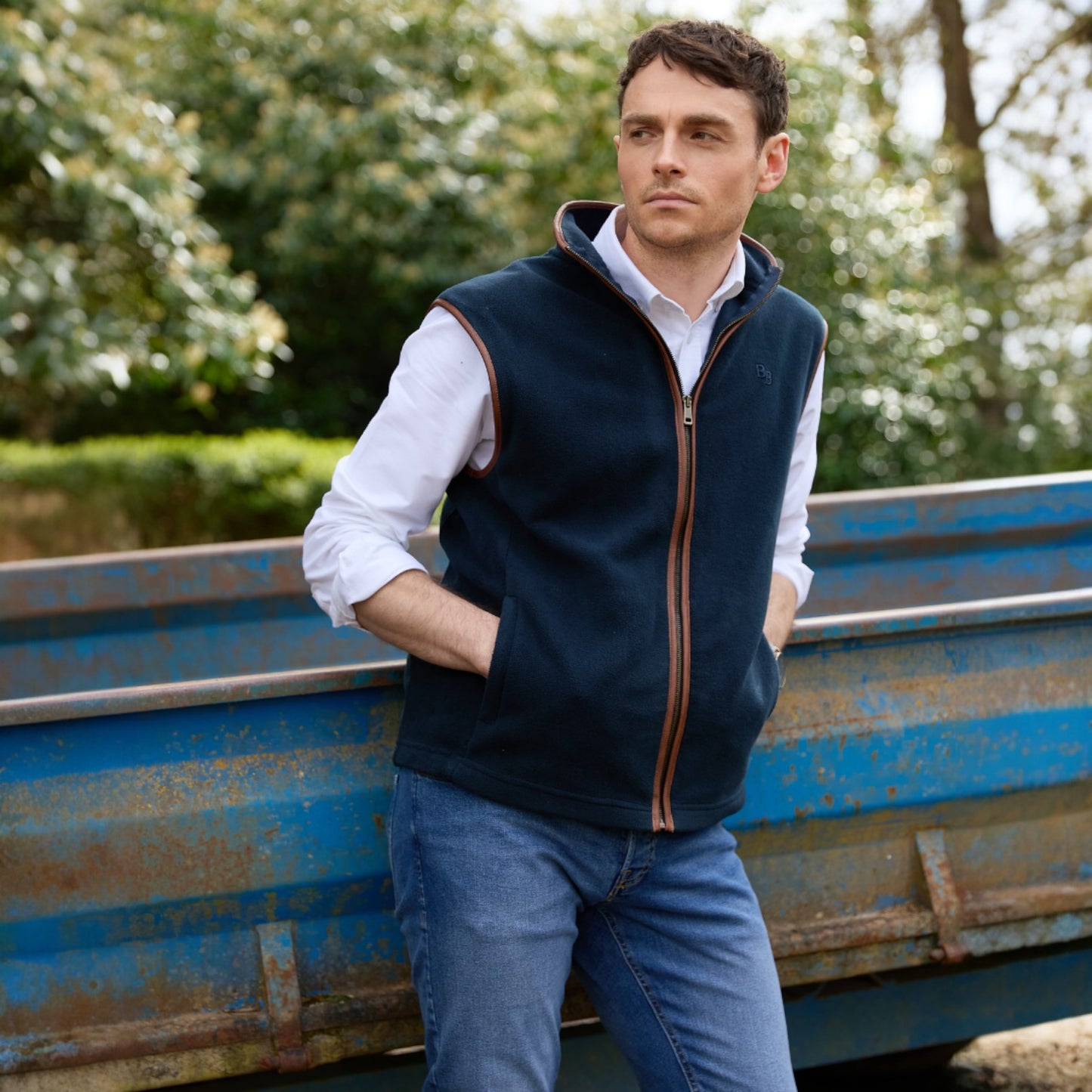 Beaumont & Bear Topsham Men's Fleece Gilet Navy