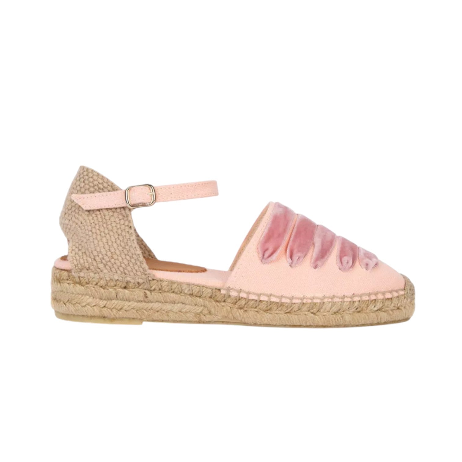 Penelope Chilvers Low Mary Jane Dali Espadrille Tea Rose/Tea Rose