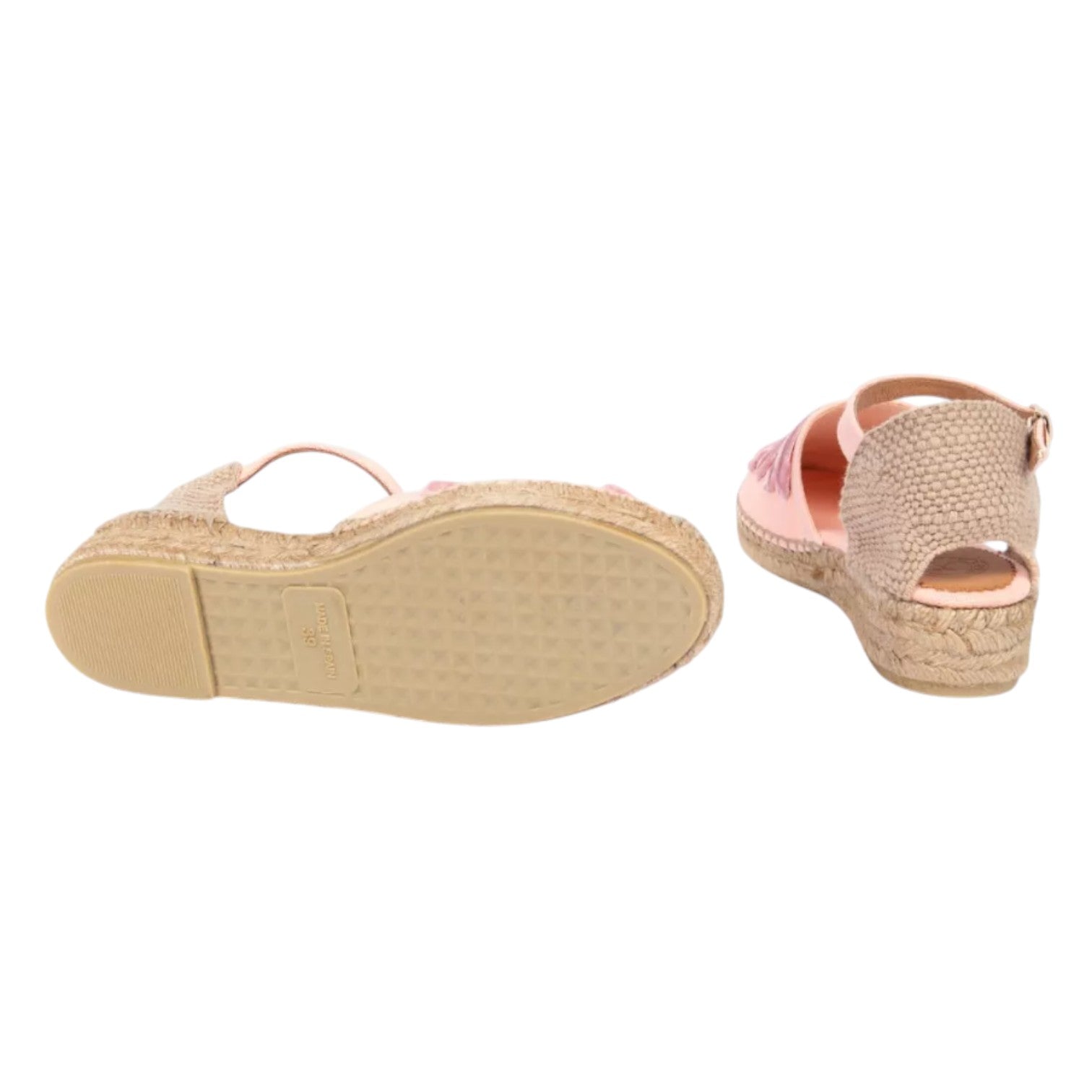 Penelope Chilvers Low Mary Jane Dali Espadrille Tea Rose/Tea Rose