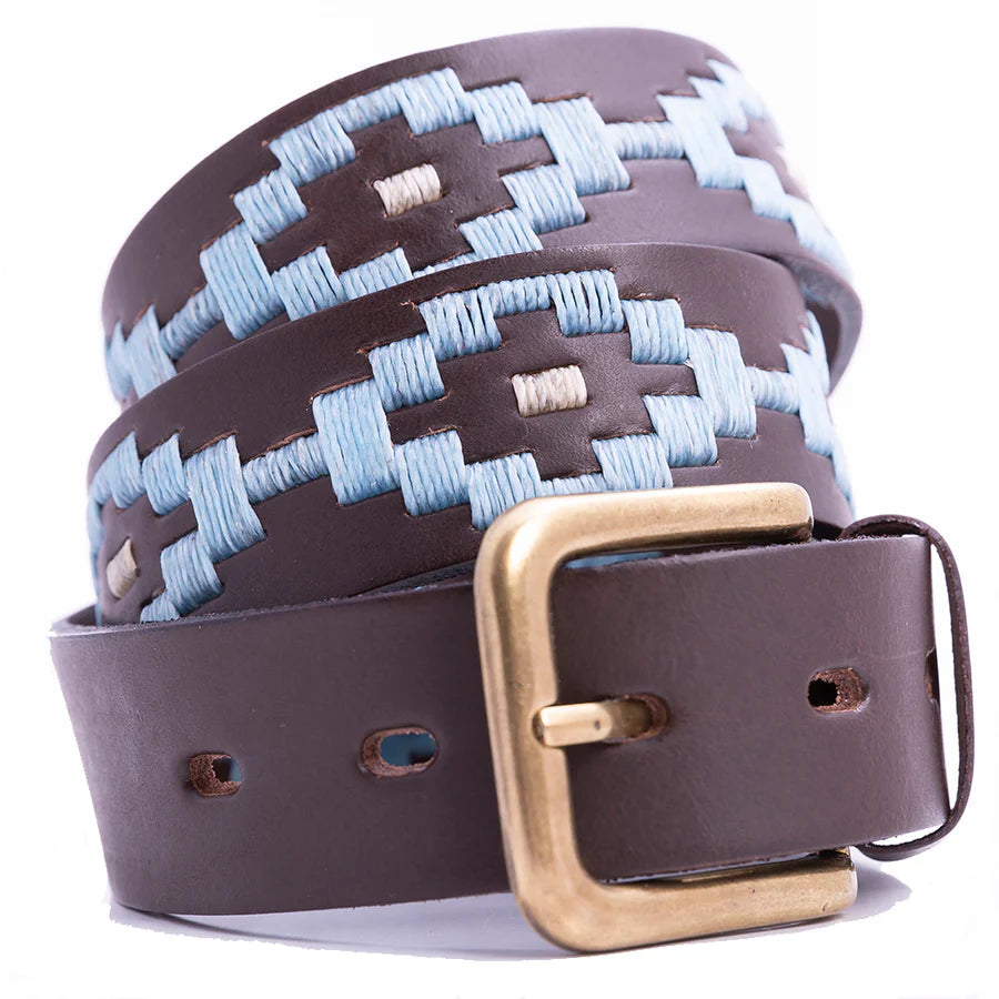 Pioneros Polo Belt - 128 Pale Blue Dot