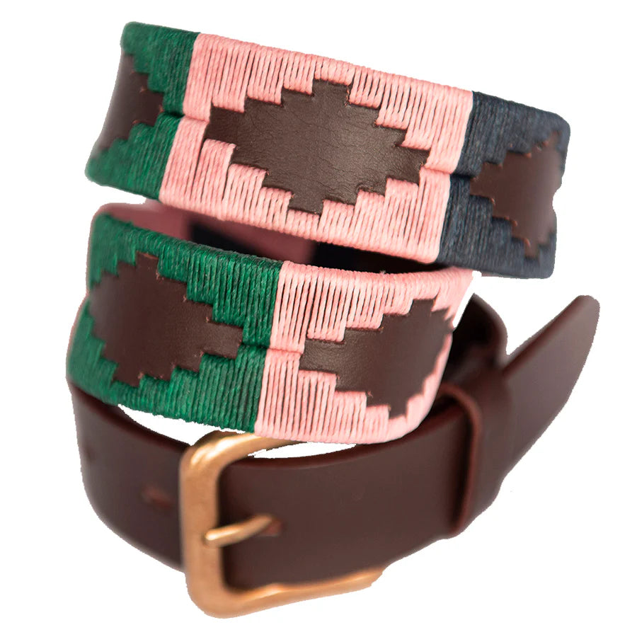 Pioneros Polo Belt - 130 Pink/Green/Navy