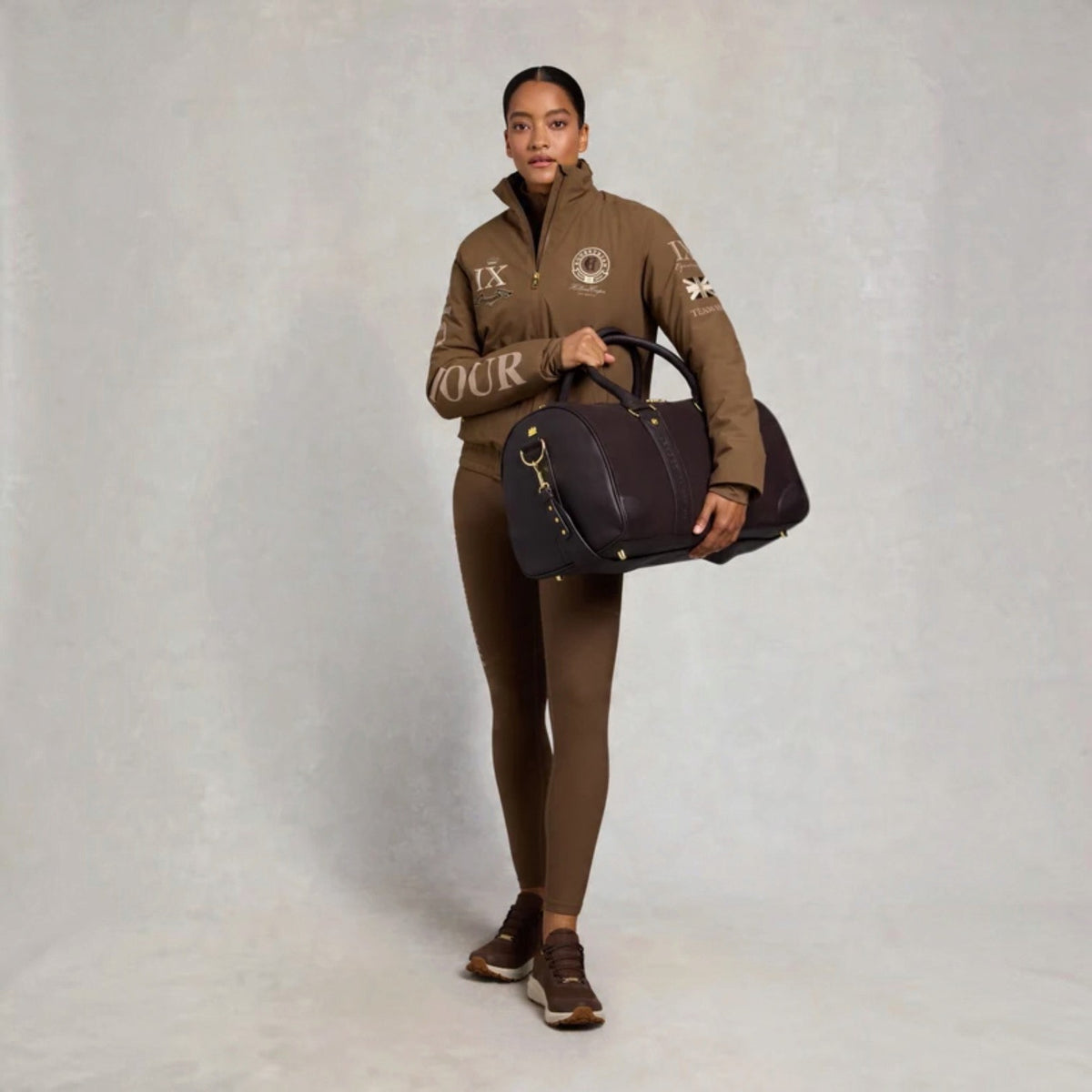 Holland Cooper Regency Holdall Dark Chocolate Suede