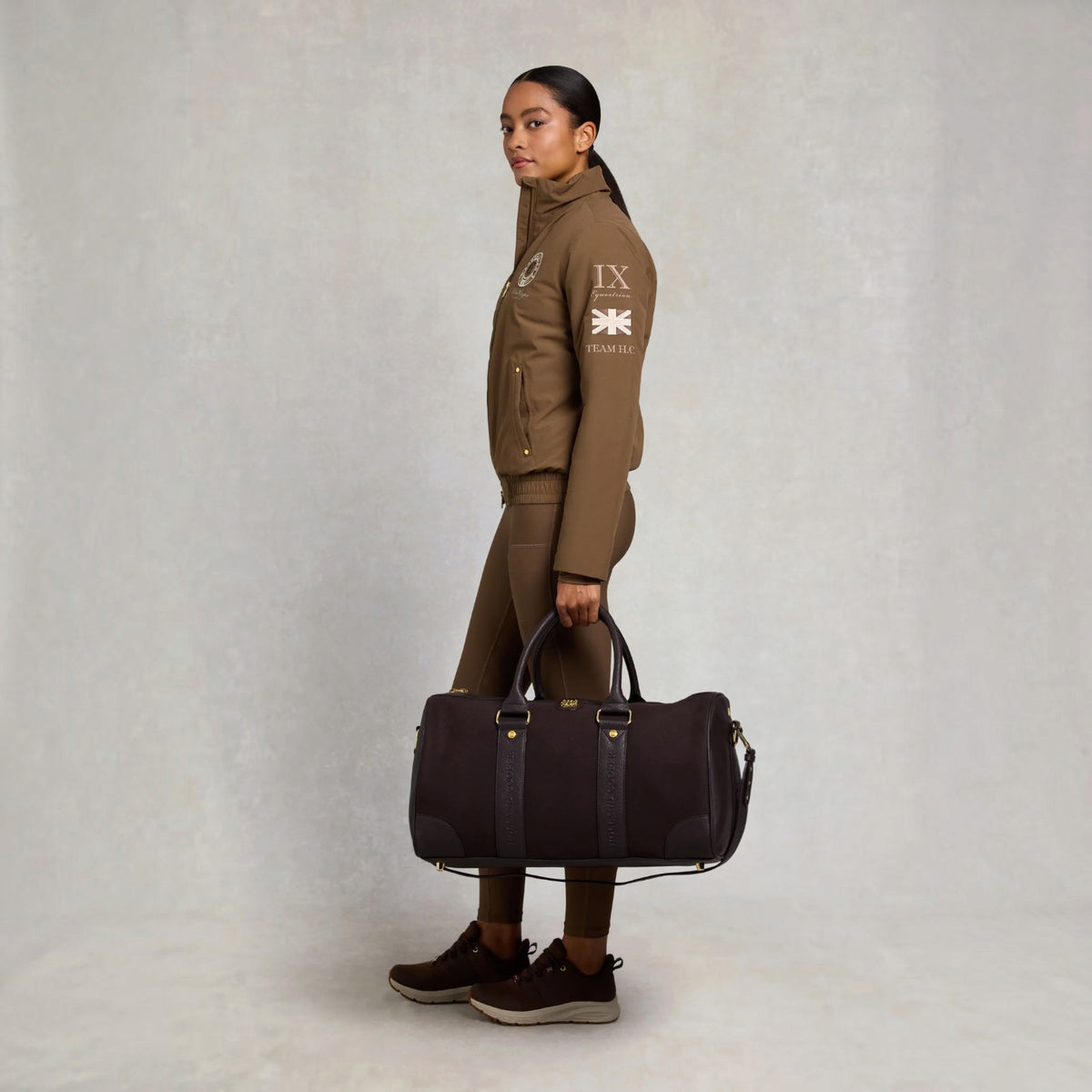 Holland Cooper Regency Holdall Dark Chocolate Suede