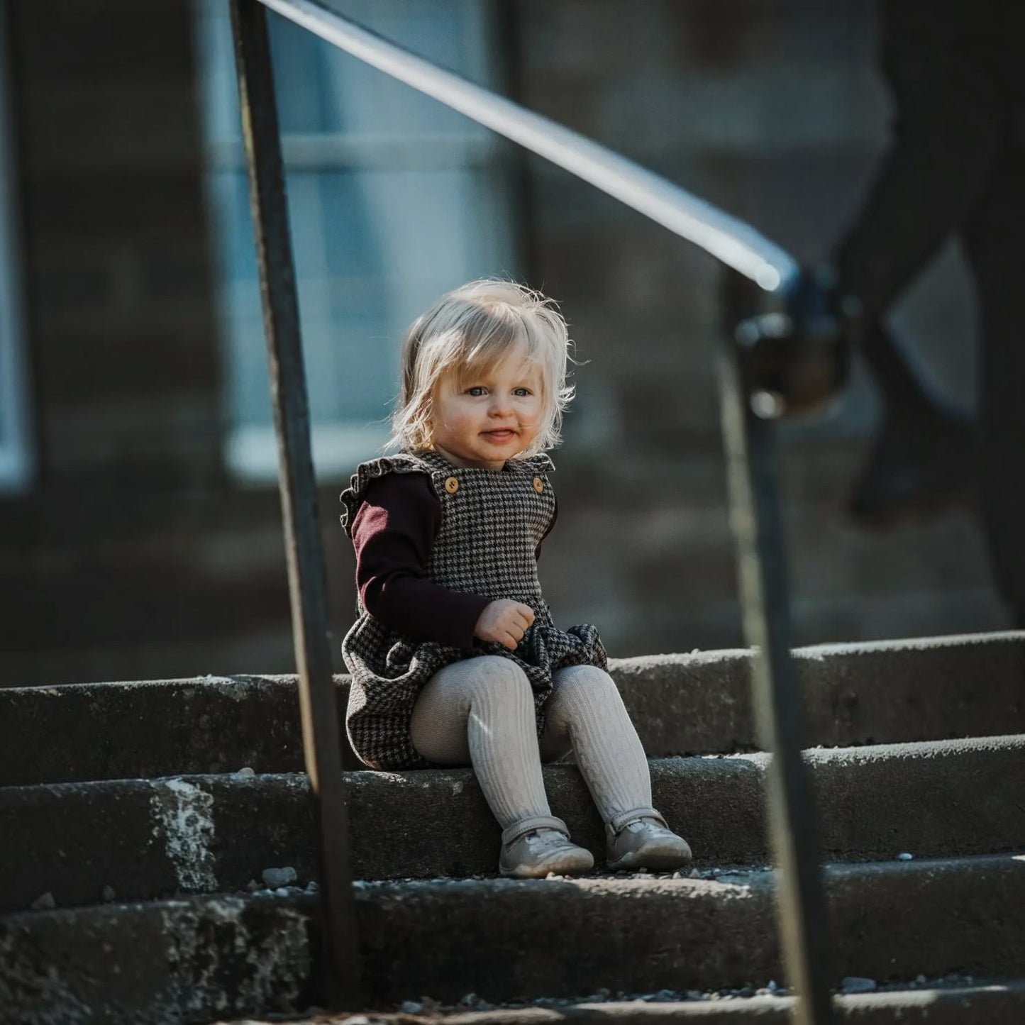The Little Stamford Co. Heritage Tweed Romper Suit