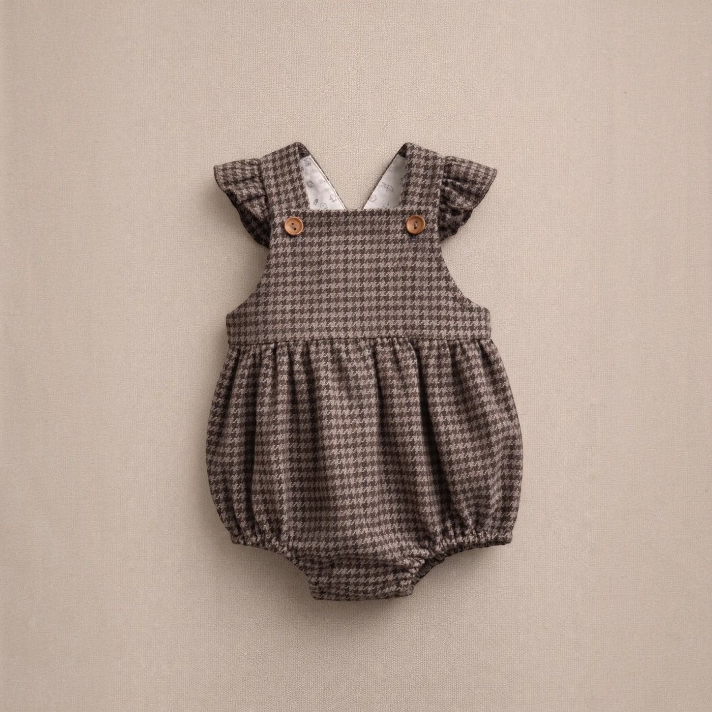 The Little Stamford Co. Heritage Tweed Romper Suit