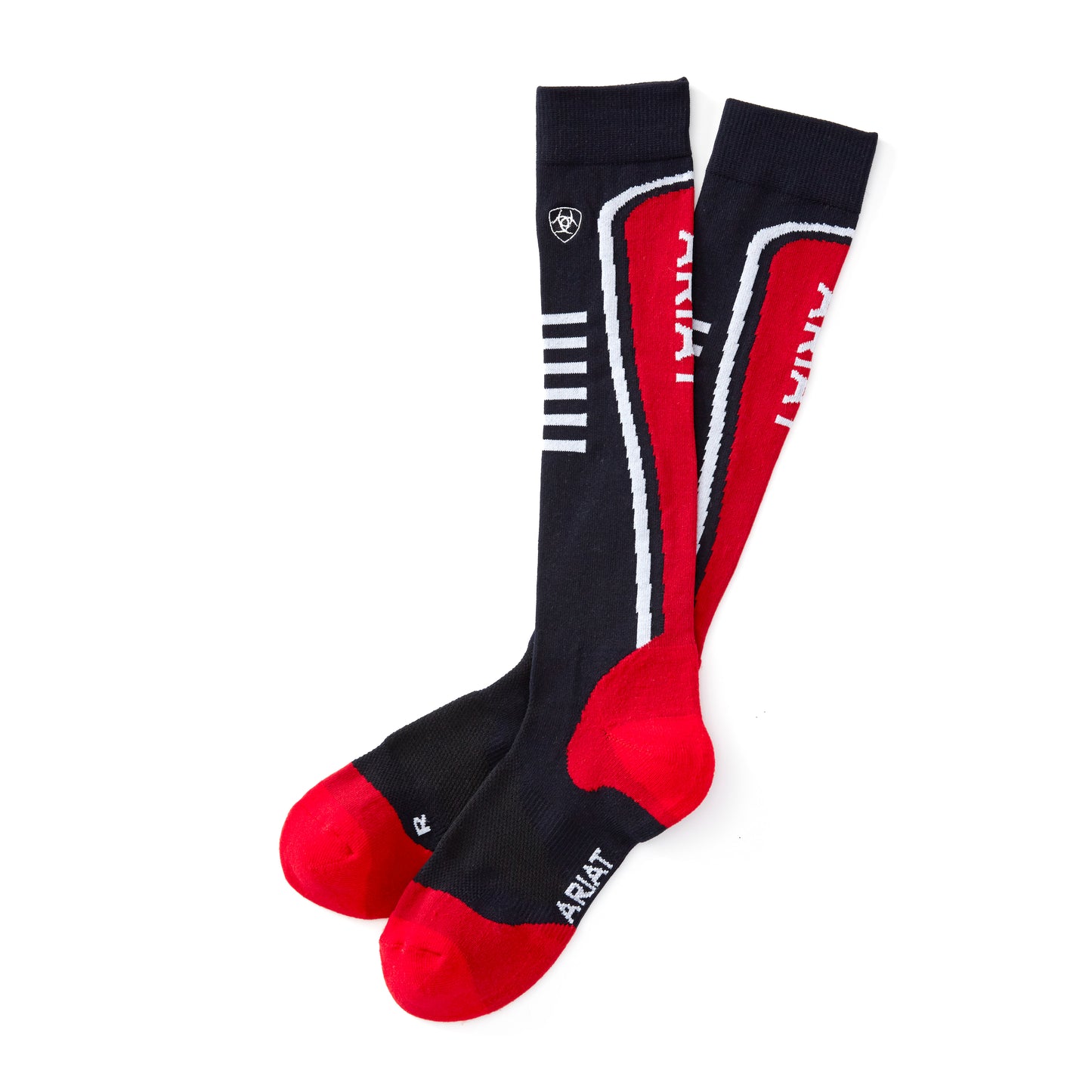 AriatTEK Slimline Performance Socks Navy/Red