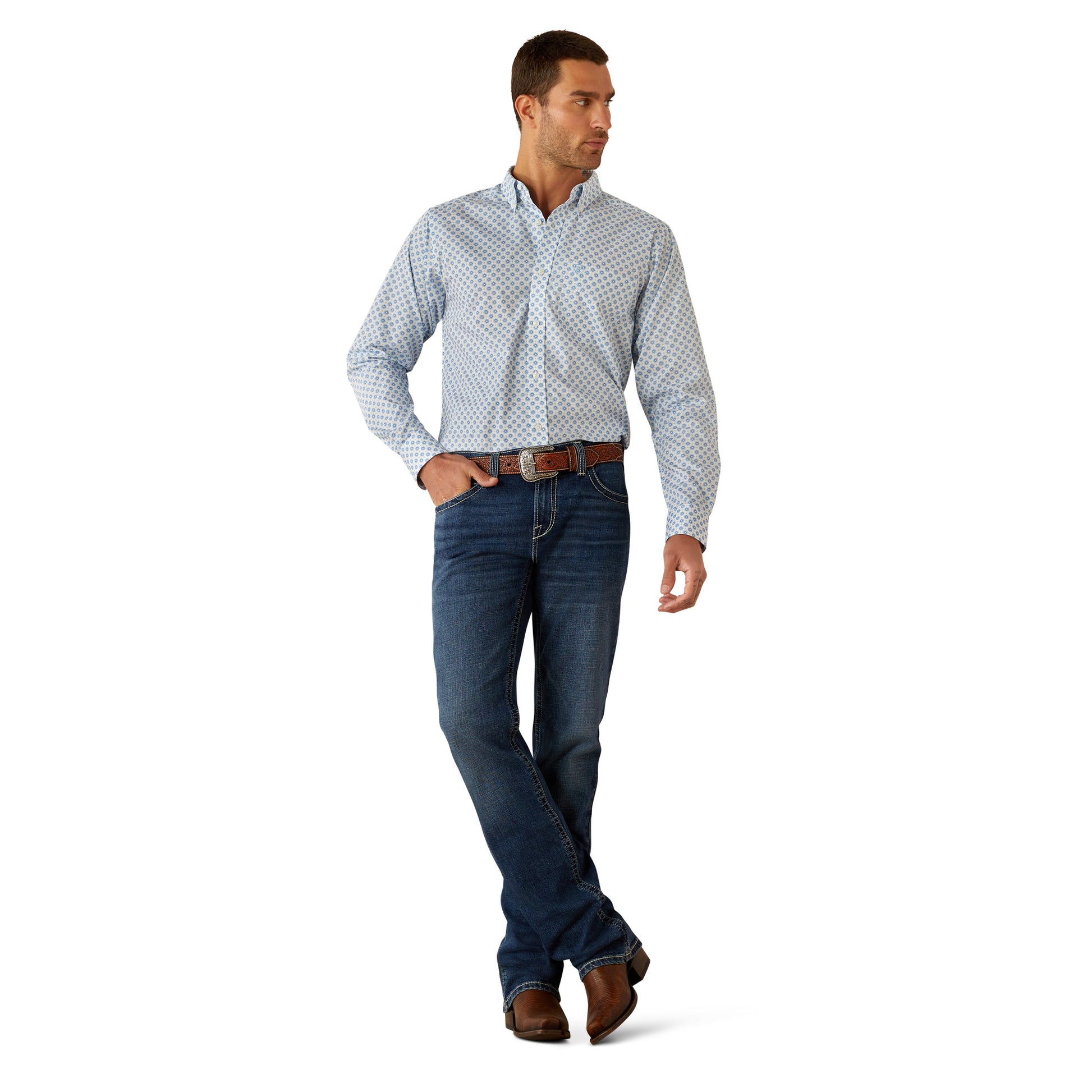 Ariat Men's Booker Shirt Blue