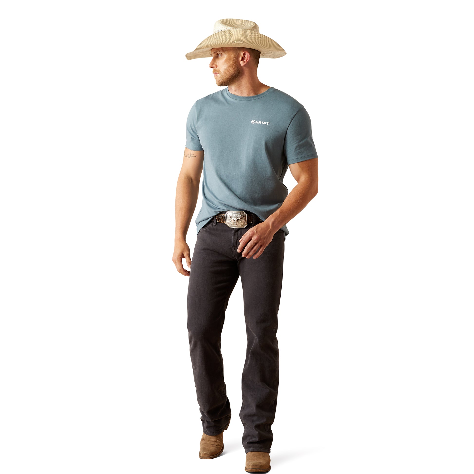 Ariat Eagle Rock T-Shirt Light Denim