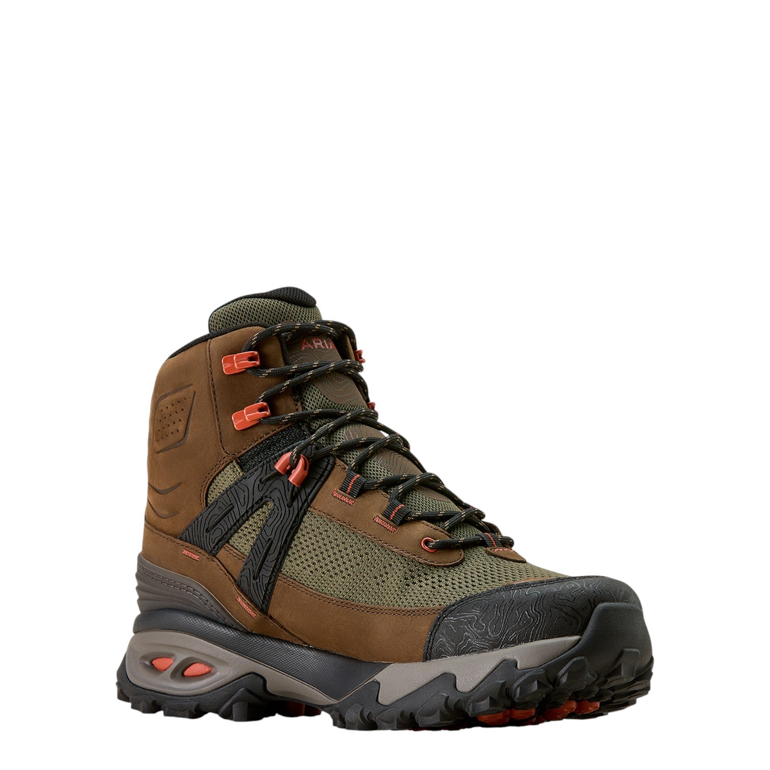 Ariat Men's Traverse Mid Waterproof Boot Brown Bark