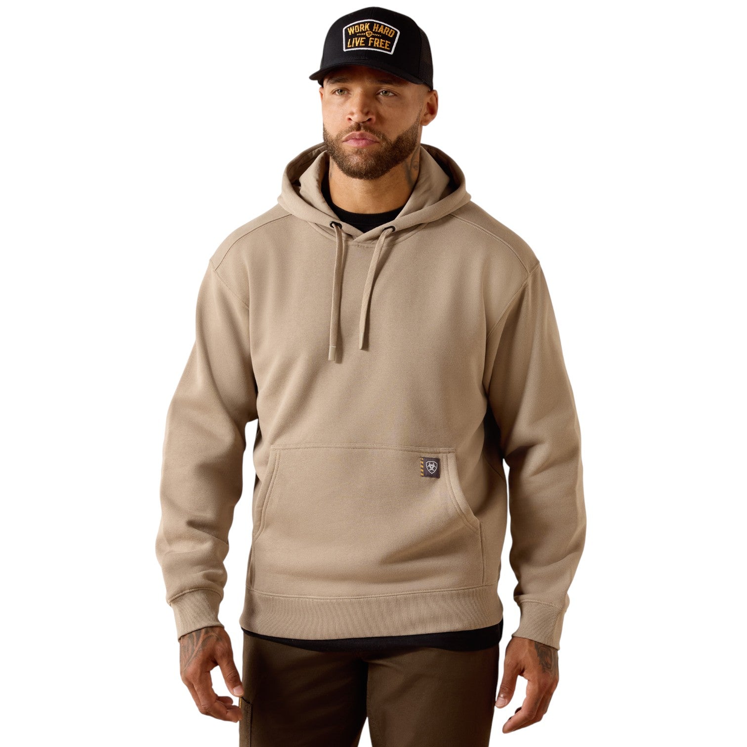 Ariat Rebar Lightweight Workhog Hoodie Greige
