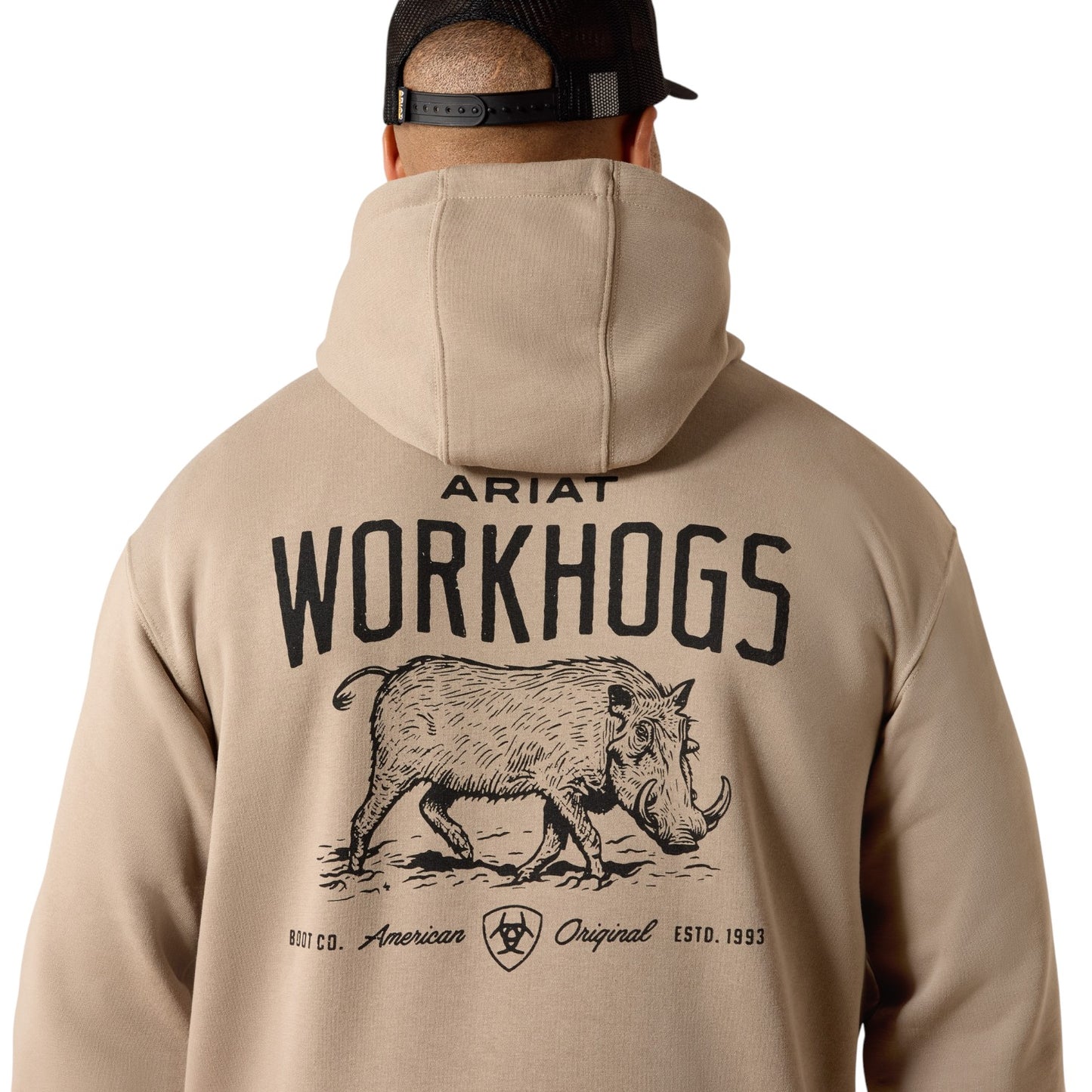 Ariat Rebar Lightweight Workhog Hoodie Greige