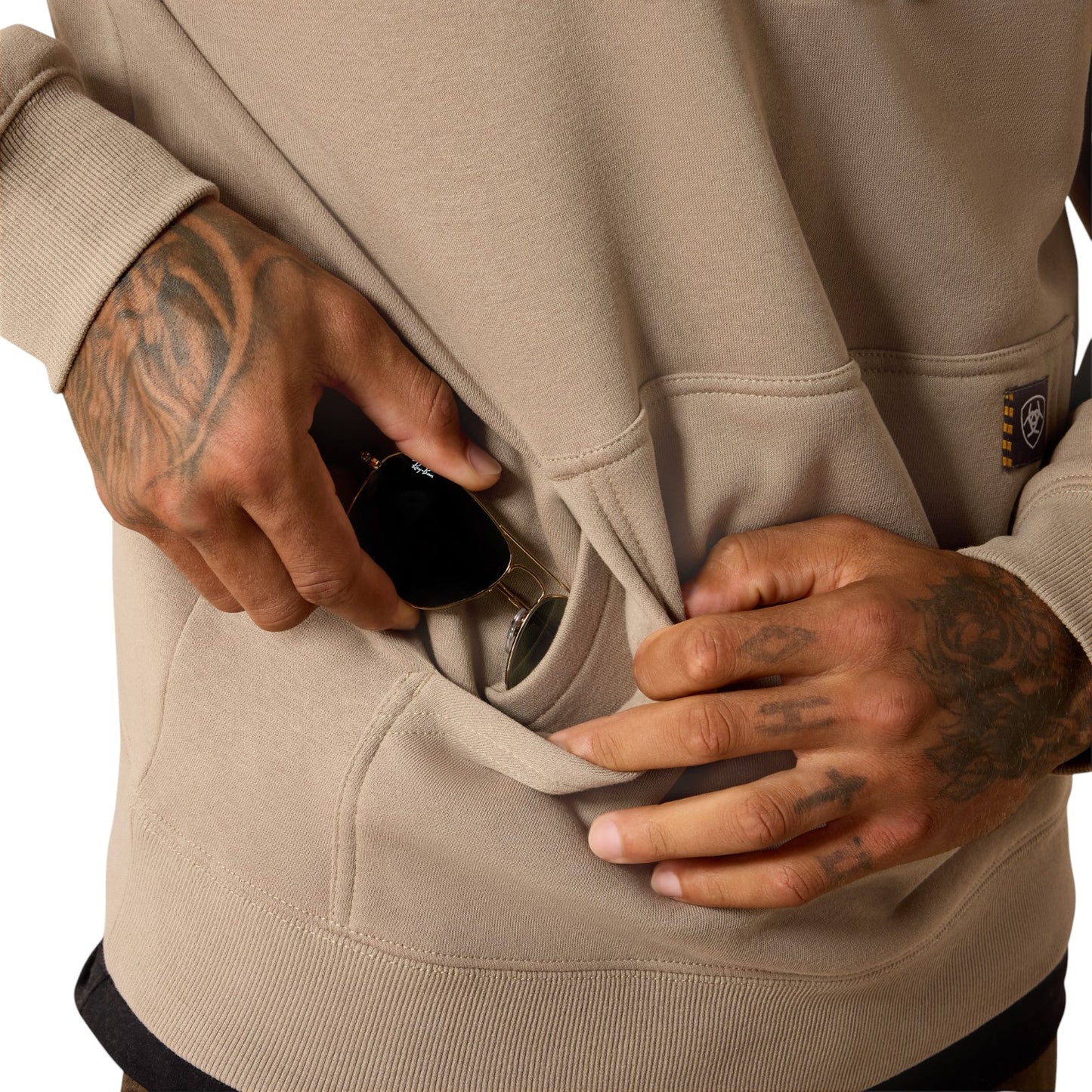 Ariat Rebar Lightweight Workhog Hoodie Greige