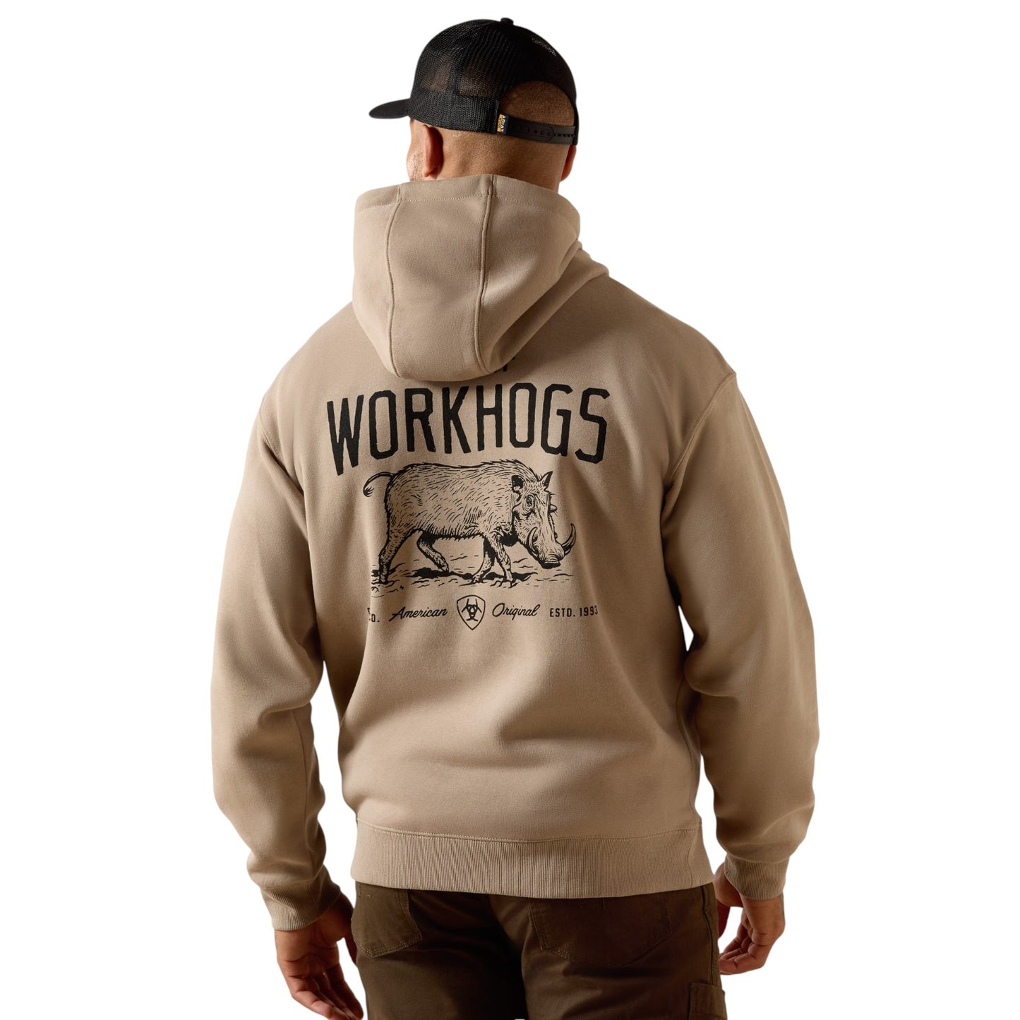 Ariat Rebar Lightweight Workhog Hoodie Greige