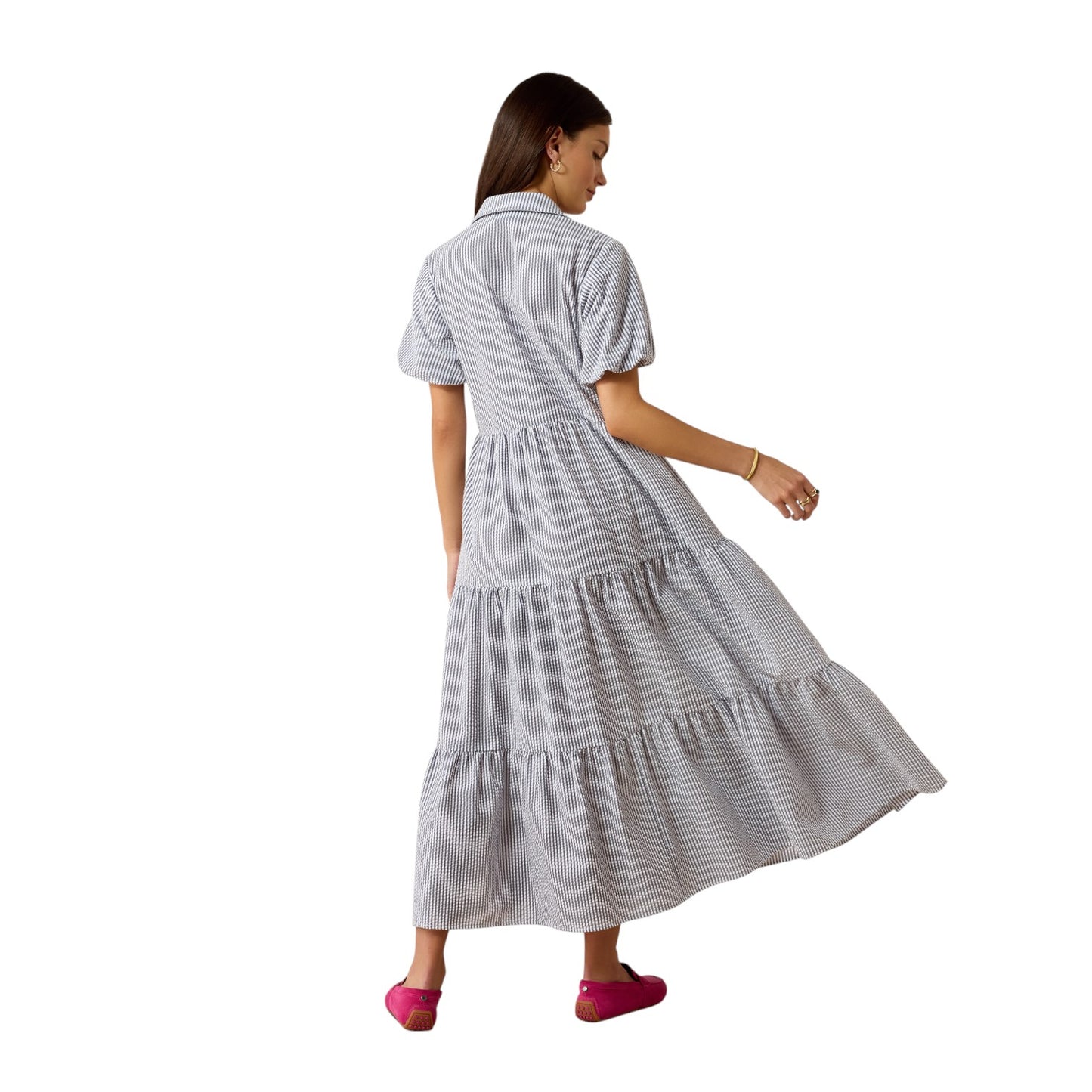 Ariat Dovestone Dress Navy & White Stripe