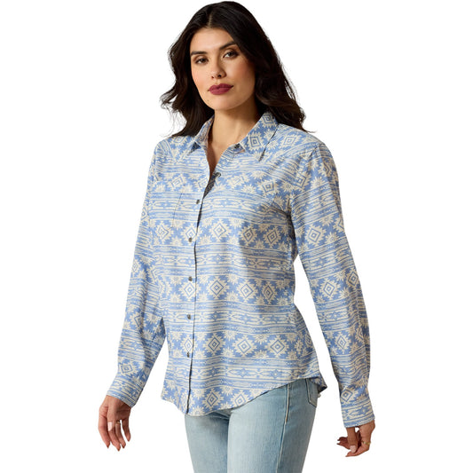 Ariat Billie Jean Shirt Ashleigh Blue Crystal Southwest