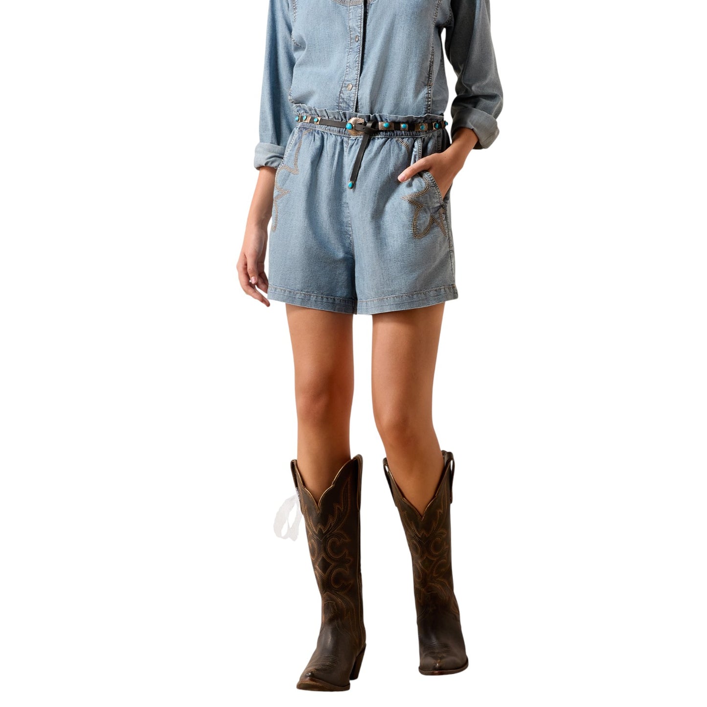 Ariat Summer Shorts Medium Blue