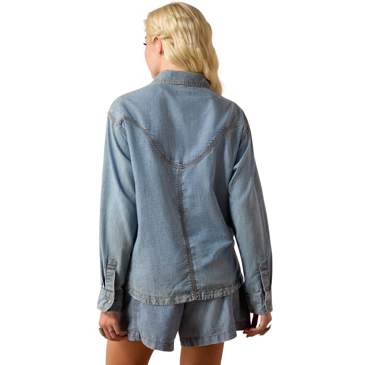 Ariat Bonfire Shirt Jacket Medium Blue