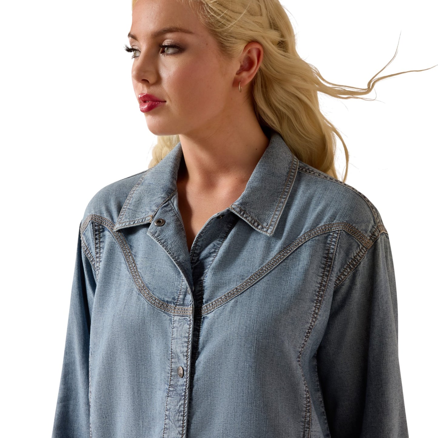 Ariat Bonfire Shirt Jacket Medium Blue