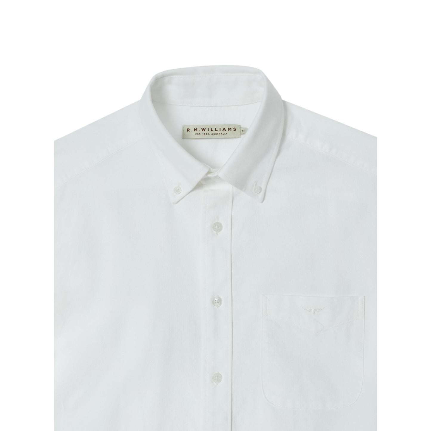 R.M.Williams Collins Button Down Shirt - White