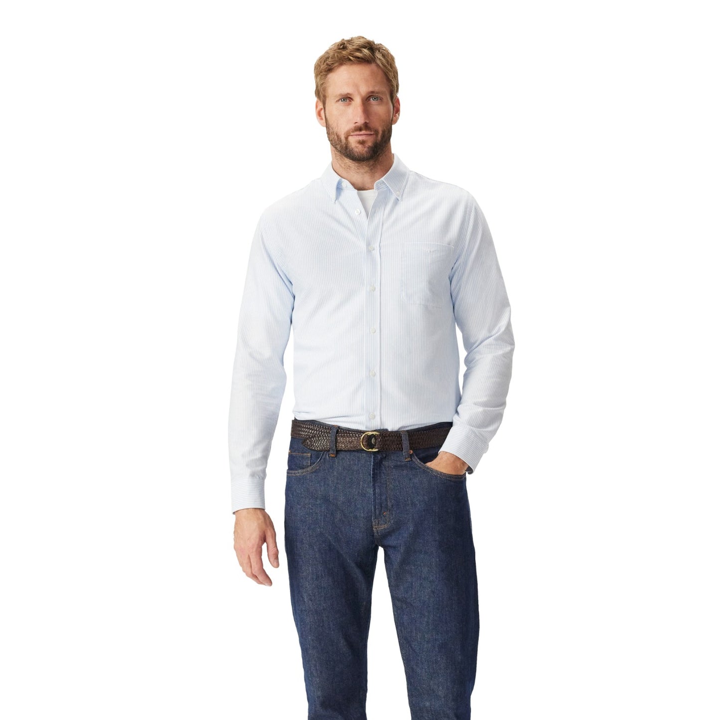 R.M.Williams Regular Shirt - Blue White