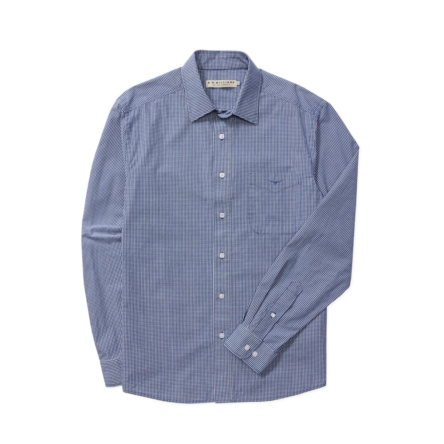 R.M. Williams Classic Shirt Navy White