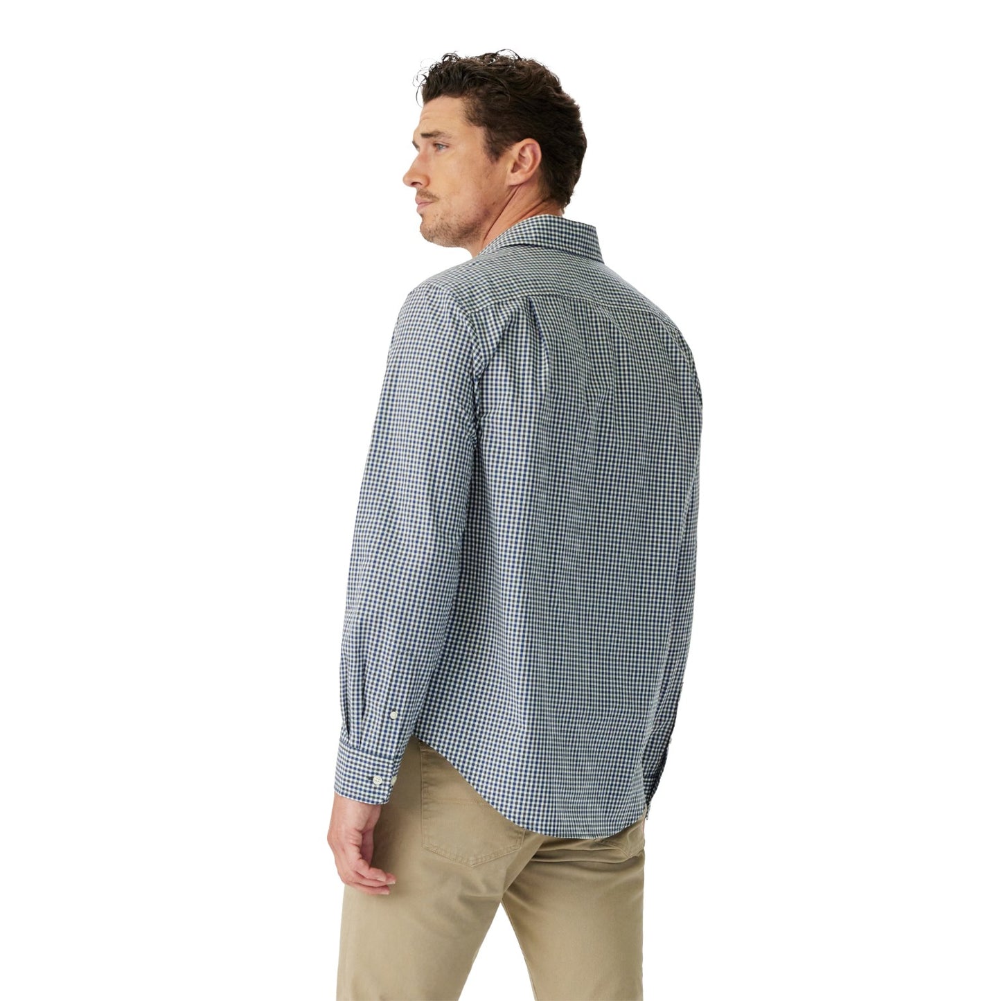 R.M. Williams Mogo Poplin Check Shirt Navy Char