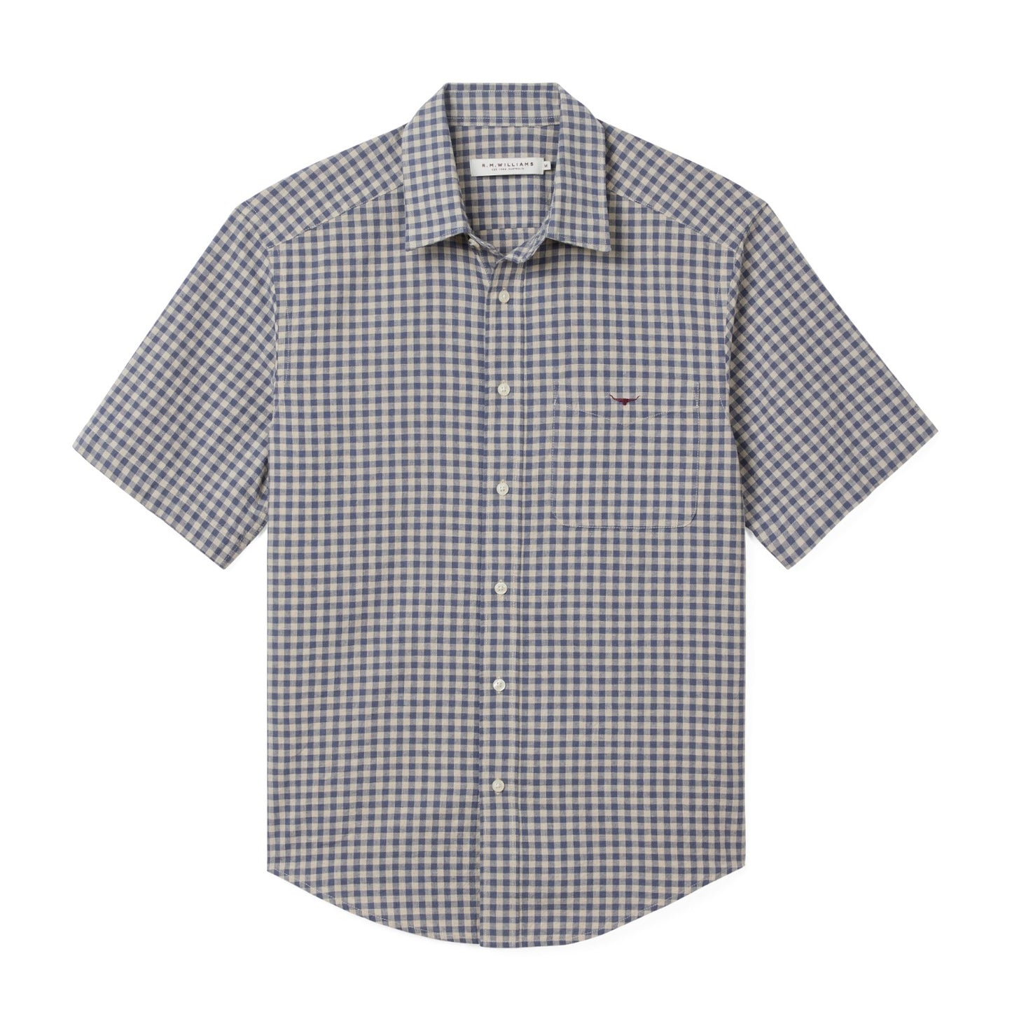 R.M. Williams Johnstone SS Shirt Blue
