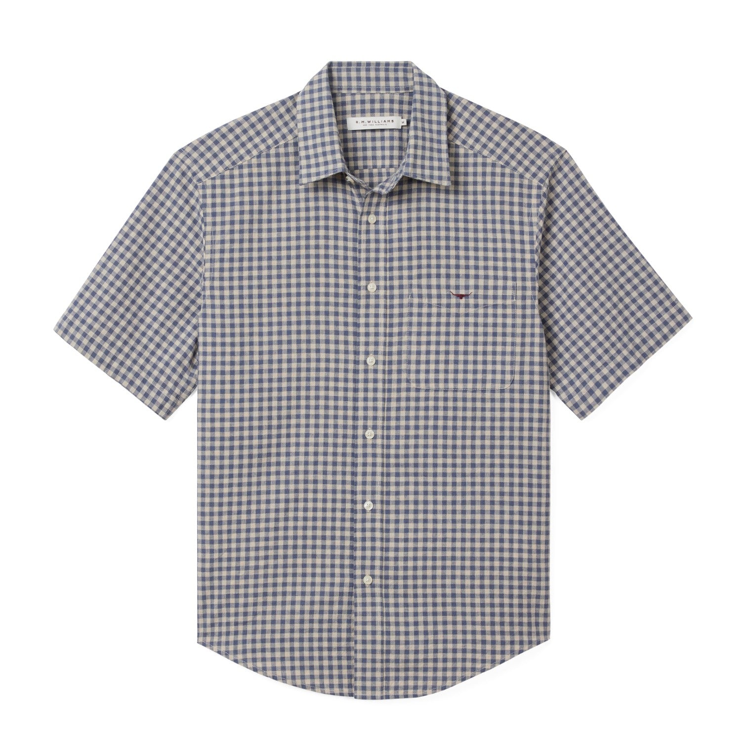 R.M. Williams Johnstone SS Shirt Blue