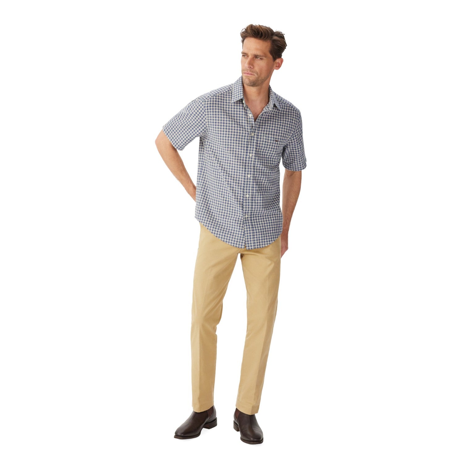 R.M. Williams Johnstone SS Shirt Blue