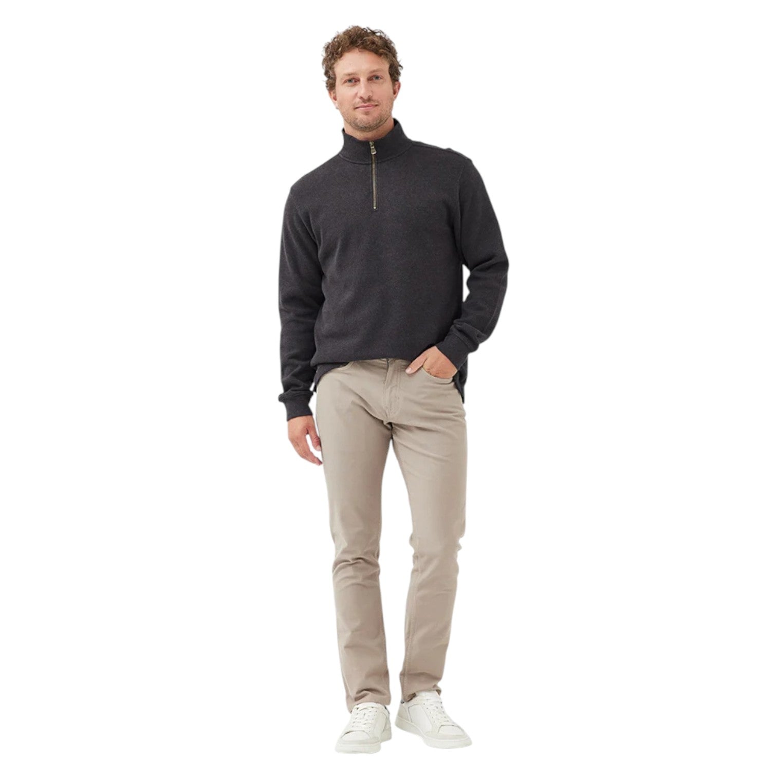 Rodd & Gunn Alton Avenue 1/4 Zip Mud